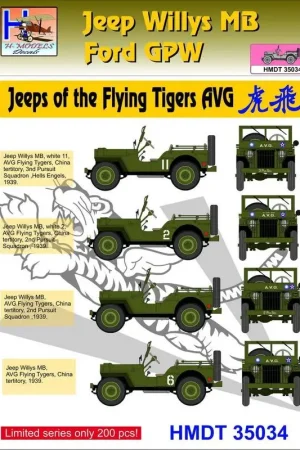 Must-Have Willys Jeep MB / Ford GPW: Flying Tigers 'Jeeps Decal