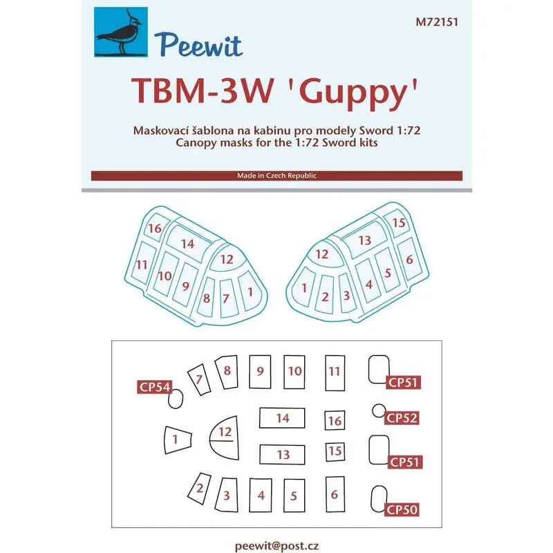 Seizoensaanbieding Grumman TBM-3W 'Guppy' (ontworpen om te worden gebruikt met Sword-sets) Accessoire