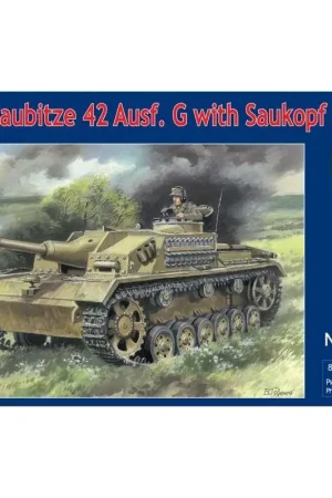 Sturmhaubitze 42 Auf.G met Saukopf-mantel Schaalmodel Favoriet