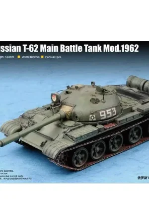Sovjet T-62 gevechtstankmodel 1962 Schaalmodel Hete Deal
