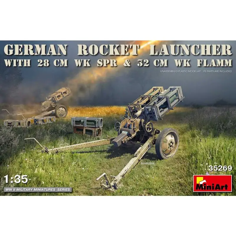 Alleen Vandaag GERMAN ROCKET LAUNCHER with 28cm WK Spr & 32cm WK Flamm Schaalmodel