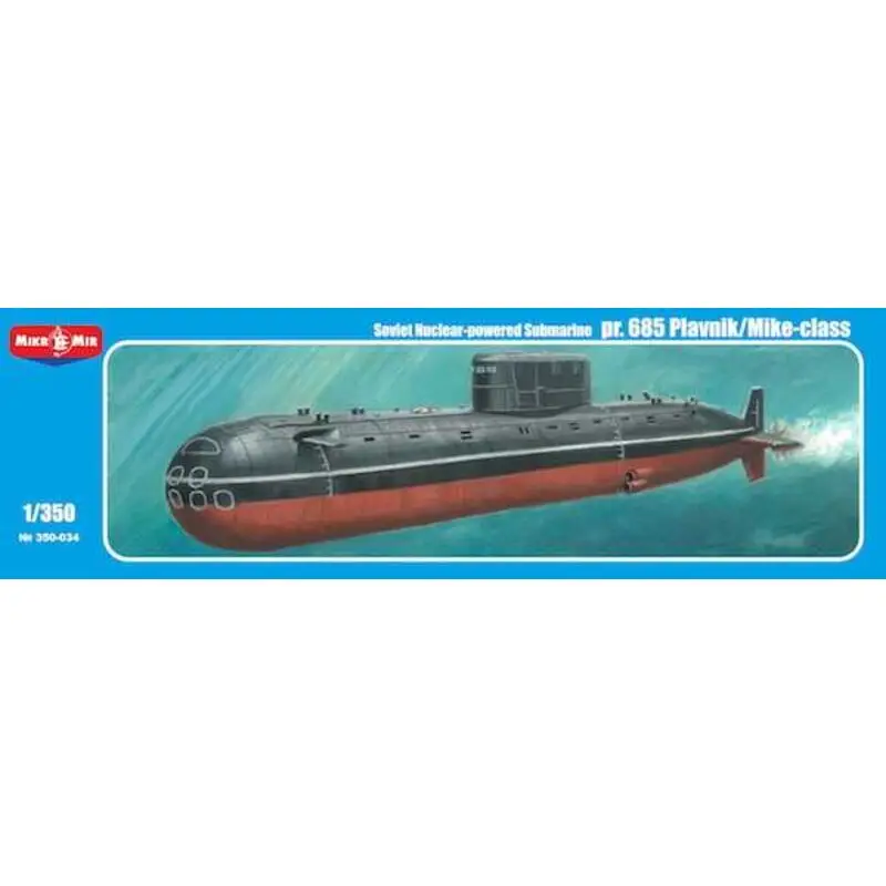 pr.685 Plavnik / Mike Class Sovjet-kernonderzeeër Schaalmodel Snelle Levering