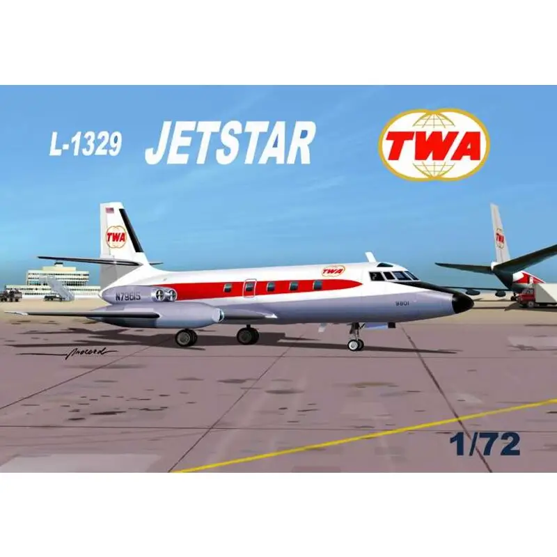 Lockheed L-1342 Jetstar TWA Schaalmodel Fabrieksprijs