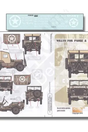 Korting Willys voor Padre & Chaplain Decal