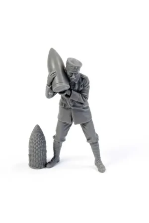 Duitse WWI 25 cm schwerer Minenwerfer / zware mortier bemanningslid loading shell (ontworpen om te worden gebruikt met CMK CMKRA Actieprijs