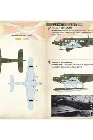 Dagaanbieding Sticker Junkers Ju-52/3m Part 4 Decal