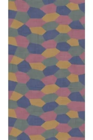 Actieprijs Sticker 4 Kleur Lozenge Lower - Transparant A5-vel met 5 kleuren ruitdiagram.Voor meer realistische look vervaagde kleuren en t