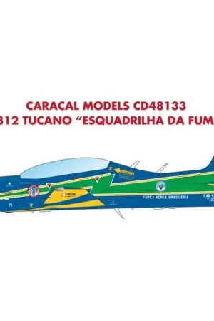 Weekendaanbieding Sticker EMB-312 Tucano Esquadrilha da Fumaca Nogmaals, Caracal Models is de eerste die u hoogwaardige markeringen voor het natio