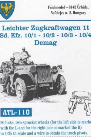 Meest Verkocht Leichter Zugkraftwagen 1t (Sd.Kfz.10 / 1 Sd.Kfz.10 / 2 Sd.Kfz.10 / 3 Sd.Kfz.10 / 4) Demag (ontworpen voor gebruik met ESCI- en R