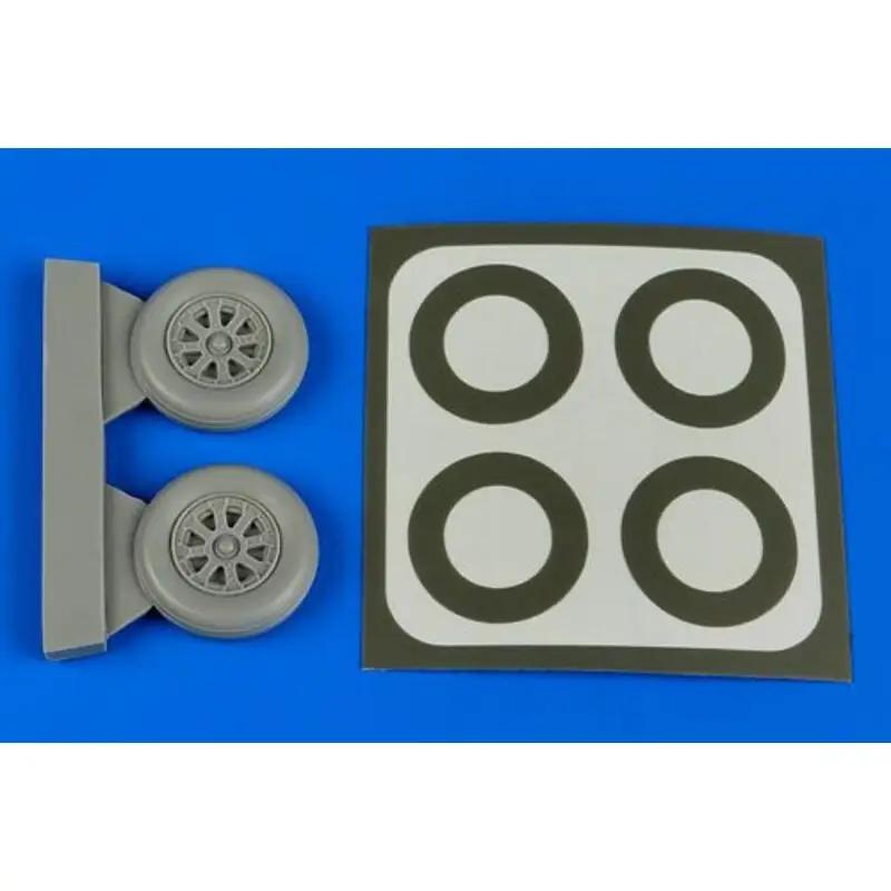 Vought F4U-5 Corsair wheels & paint masks (designed to be used with Hobby Boss kits) Accessoire Direct Beschikbaar