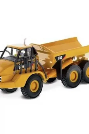 Nieuw Caterpillar 730 articulated dumper with figure Miniatuur