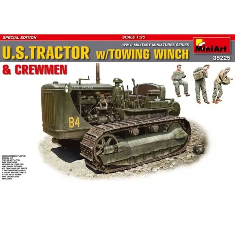 U.S.Tractor with Towing Winch & Crewmen (Spec Ed) Bouwmodell Direct Beschikbaar