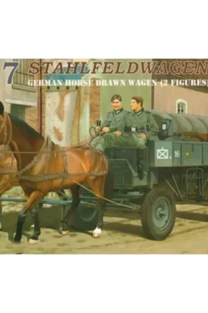 Populair HF.7 StahlFeldWagen Duitse Paard Getrokken Wagen (2 cijfers) Schaalmodel