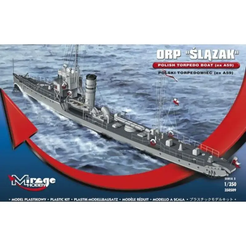 Koop Vandaag ORP Slazak - polski torpedowiec (bv A59) Schaalmodel