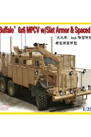 Buffalo 6x6 MPCV met Slat Armour & Spaced Armour Schaalmodel Merkproduct