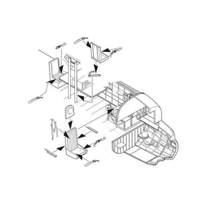 Dagaanbieding Avro Lancaster BI / Mk.II / Mk.III - stoelen (ontworpen om gebruikt te worden met Airfix en Hasegawa kits) [BI (FE) /B.III B.II