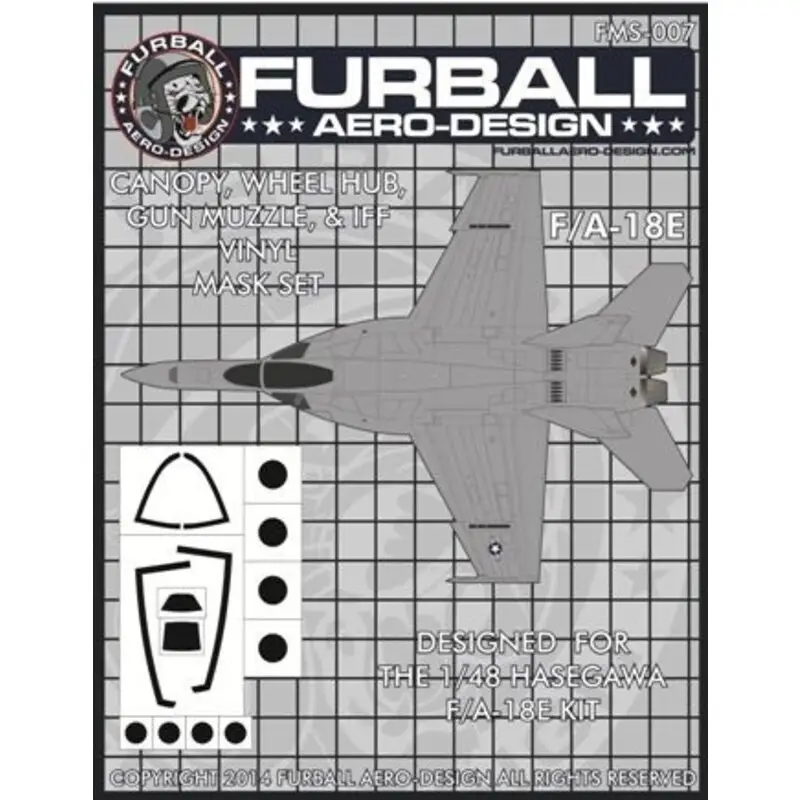 McDonnell-Douglas F / A-18E Super Hornet Vinyl Masker Set (ontworpen om te worden gebruikt met de Hasegawa kits) Weekendaanbieding