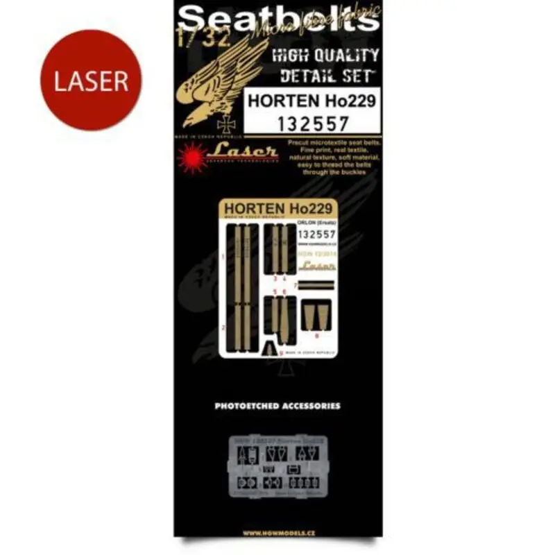 Ho 229 (Orlon) Veiligheidsgordels (ontworpen om gebruikt te worden wit Zoukei Mura kits) Direct Beschikbaar