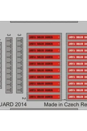 Lage Prijs Remove Before Flight Tags (20st) 1/48 Set bevat kleurenfoto-geëtst fret met 20 Remove Before Flight-tags en bijzondere gehechthe