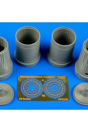 Weekendaanbieding Sukhoi Su-30MKK Flanker G uitlaat nozzles (ontworpen om gebruikt te worden met Trumpeter kits)