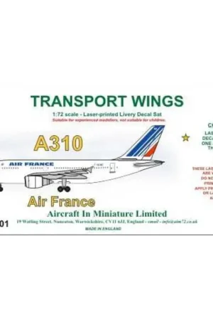 Rechtstreeks Van De Fabrikant Sticker Airbus A310 stickerset - Air France Decal
