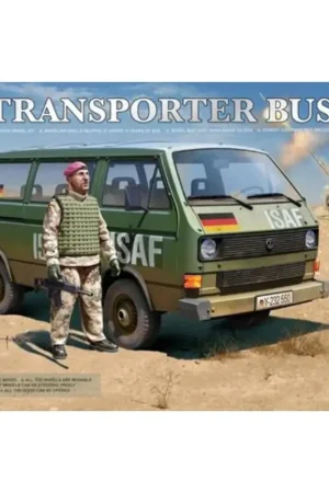 Lage Kosten VW T3 Transporter Bus met figuur Schaalmodel