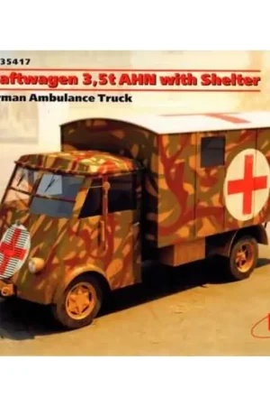Finale Uitverkoop Lastkraftwagen 3,5 t AHN met Shelter, de Tweede Wereldoorlog Duitse Ambulance Truck