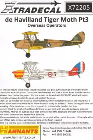 Sticker de Havilland Tiger Moth DH.82A Pt 3 Overseas Military Operators (14) S-11 Flyveskolen Kongelige Flyveva bnet Danske, Den Laatste Versie
