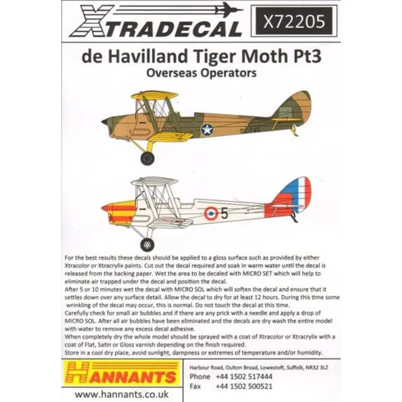 Sticker de Havilland Tiger Moth DH.82A Pt 3 Overseas Military Operators (14) S-11 Flyveskolen Kongelige Flyveva bnet Danske, Den Laatste Versie
