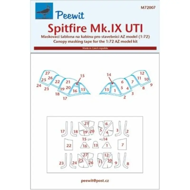 Aanbieding Supermarine Spitfire Mk.IX UTI (designed To Be Farming with AZ Models kits) Accessoire