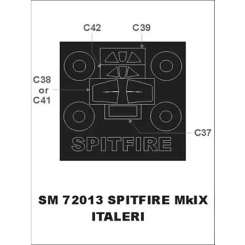 Beperkt Aanbod Supermarine Spitfire Mk.IX (exterior) (designed To Be Farming with Italeri kits) Accessoire