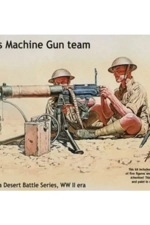 Vickers Machine Gun Team Figuren Direct Verzonden