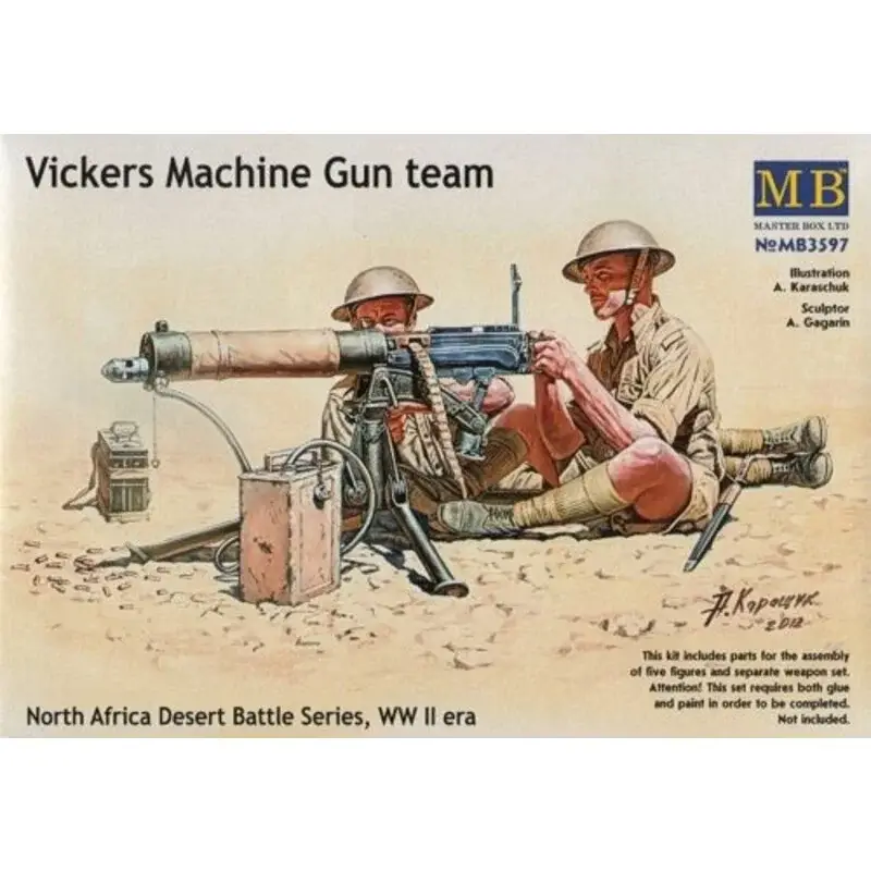 Vickers Machine Gun Team Figuren Direct Verzonden