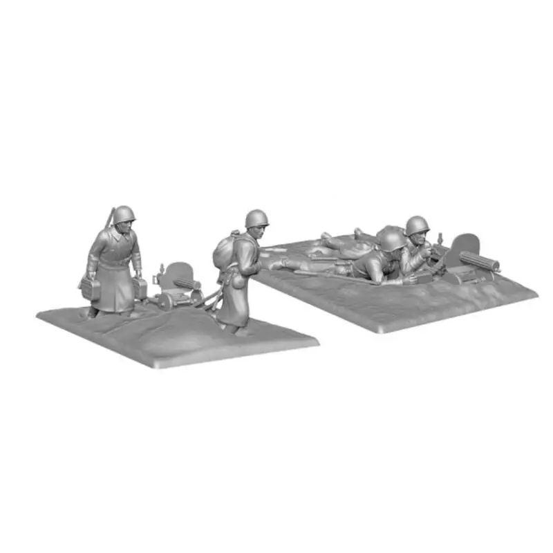 Soviet machine-gunners winter Figuren Beperkt Aanbod