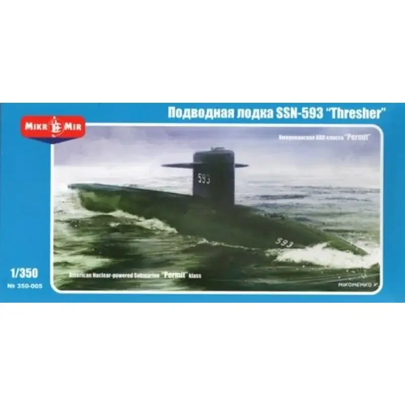 US Nuclear-powered submarine Permit class SSN-593 ˝Thresher˝ Schaalmodel Flitsaanbieding