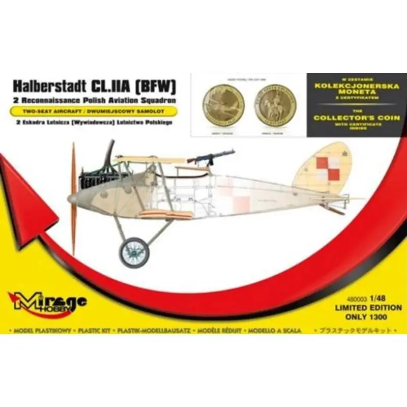 Op = Op Halberstadt CL.IIA (BFW) '2 Reconnaissance Polish Aviation Sq' (with Collector's Coin)