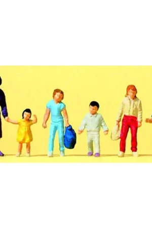 Vrouwen met lopende kinderen Figuurtje Superprijs