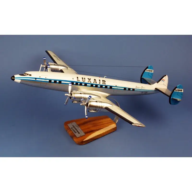 Exclusieve Aanbieding Lockheed L-1649A Starliner Luxair Miniatuur