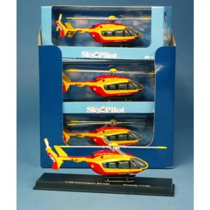 EC145 Securite Civile mini helicopter metal (x12 p Miniatuur Lage Prijs
