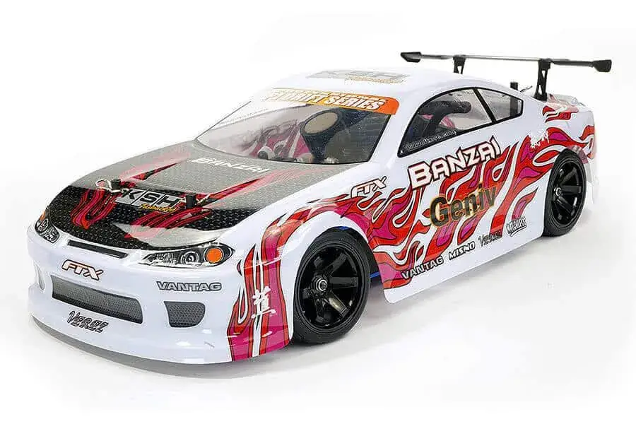 Express Levering FTX Banzai Nitro Drift Auto RTR- Wit