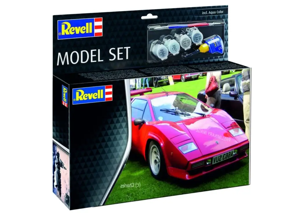 Weekendaanbieding Revell 1/24 Lamborghini Countach LP500S Model Set