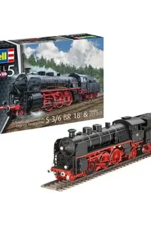 Snelle Levering Revell 1/87 Model Set Express Loco S3/6 BR 18(5) (62168)