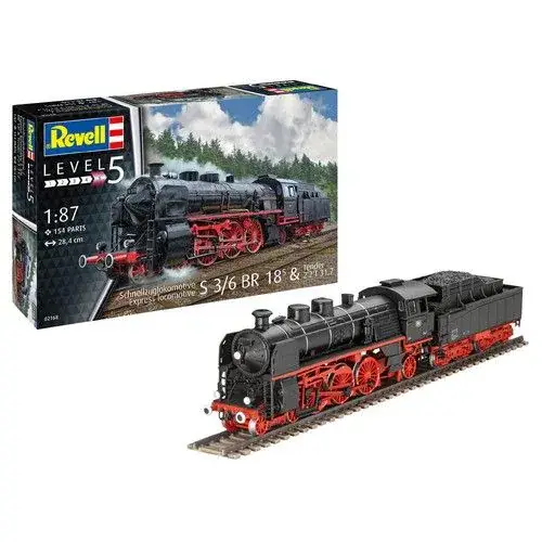 Snelle Levering Revell 1/87 Model Set Express Loco S3/6 BR 18(5) (62168)