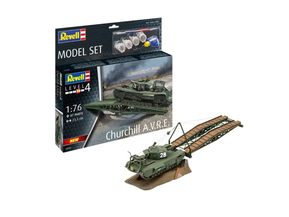 Revell 1/76 Churchill A.V.R.E. model-set Direct Verzonden