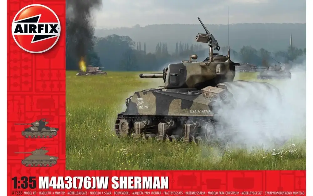 Airfix 1/35 M4A3(76)W - Battle of the Bulge Merkproduct