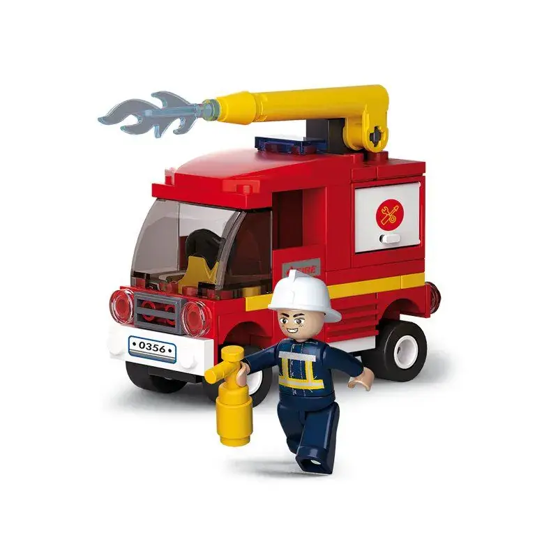 Beperkt Aanbod Sluban Fire Truck bouwstenen set