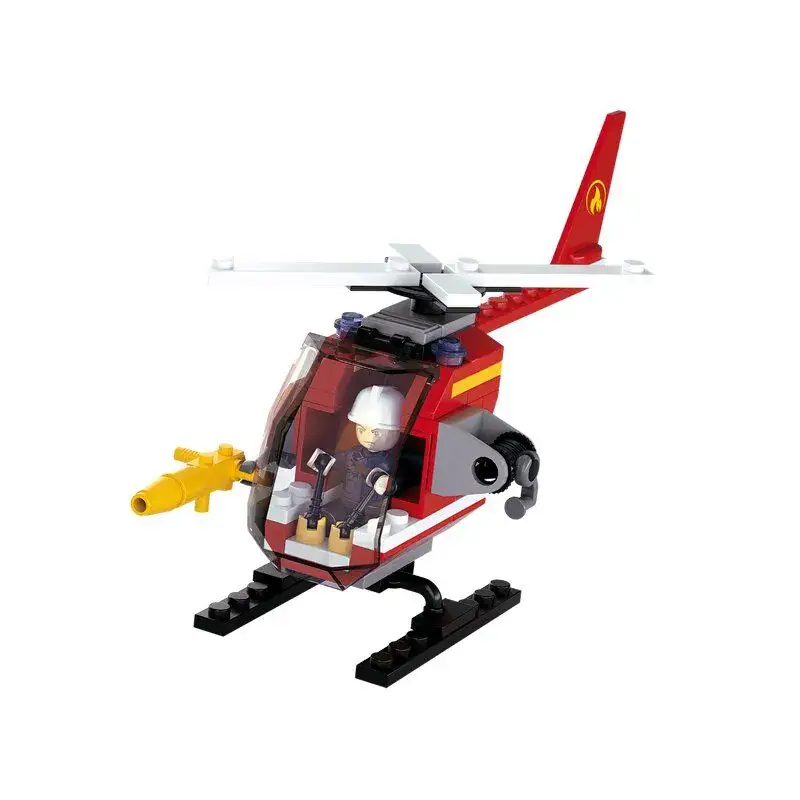 Sluban Fire Brigade Helicopter bouwstenen set Goedkoop