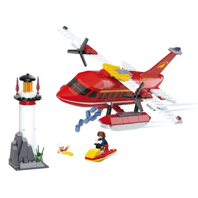 Sluban Fire-fighting Aircraft bouwstenen set Beperkte Voorraad