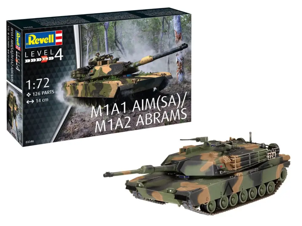 Express Levering Revell 1/72 M1A1 AIM(SA)/ M1A2 Abrams