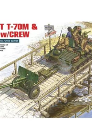 Soviet T-70M & ZIS-3 with Crew-35056 Populair